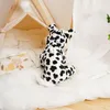 Abbigliamento per cani vestiti per animali domestici alla moda con stampa leopardo calore invernale con lussuoso cappello auricolare elegante nel complesso per il tempo carino caldo