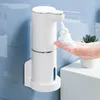 Dispensateur de savon liquide 300 ml distributeurs de mousse automatiques de salle de bain Smart Washing Machine à main avec USB Charge White High Quality ABS Matériau