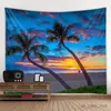 tapestry Tapestries Coconut tree sea view sunrise sunset art decoration blanket home background cloth hippie bohemian living room dormitory R0411