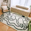 Nordiska moderna mattor för vardagsrumsins stil mjuk sängmatta matta ull plysch stora mattor för sovrum söta garderob
