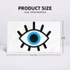 Towel Magic Eyes Charm Quick Dry Black Evil Eye Amulet Boho Pattern Soft Linen Cotton Bath Towels