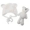 Baby Photo Prop Sticke Bear Cap Bear Set Diy Studio Accessories virkning N1HB