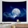 Scene Aubersies Starry Sky Moon Night Tapestry Room Decorazione Arte Sfondo Caso Casa Soggio