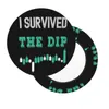 Pillow I Survived The Dip. Trading Phrase Used By Traders Round Bar Chair Cover Festive Decor Soft Fabric For Stools