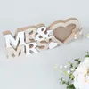 Frames 1pc Wooden Wedding PO Frame Crafts Love M. et Mme English Letter Party Table Table Decoration