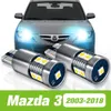 2pcs pour Mazda 3 Bk Bl BM BN 2003-2018 LED LAMPE DE CARREAT DE LUMIÈRE DE LE LED 2009 2009 2010 2012 2013 2013 2015 2016 Accessoires