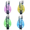 4PCS Easter Knife And Fork Holder Easter Eggs Rabbit Cutlery Bag Non-woven Fabric Tableware Organizer Table Decorations