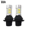 TCART CAR AKCESORIA WEWNĘTRZNE LED AUTO 3157 3457 P27W T25 LED Turn Signals Daytime Light