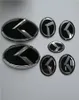 4pcs Установите 3D Red Black K Logo Badge для Kia New Forte YD K3 2014 2015.