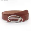 Belts Designer Fashion Belt New Letter Oval Metal Snap Buckle And Women Versatile Decorative Fashion Matching Y240411