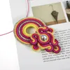 Anhänger Halsketten Choker Soutache handgefertigte Webkragen 2024 ethnischer Schmuck Frauen Strassnahrung Schwarzgrün rote große Halskette Geschenk