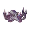 Garden Staty Ornaments Octopus miniatyr med lysande Office -bordsskiva Bar Dekorativ skulptur Fun Collectibles Gift 240411