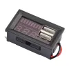 LED Digital Voltmeter 12V Car Battery Charge Level Indicator USB 5V 2A Battery Capacity Meter Voltmeter Tester Monitor