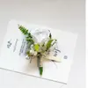 装飾的な花の結婚式の花groommenはバラのコサージュをシミュレートしました