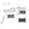 Mini Convenient Digital LCD Thermometer Sensor Hygrometer Gauge Refrigerator Aquarium Monitoring Display Humidity Detector