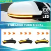 2 stks dynamische knipper voor VW Golf 5 GTI V MK5 Jetta Passat B5.5 B6 Sharan Superb B5 EOS LED Turn Signal Mirror Indicator Light