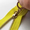 1PC 15/20/30/40 cm 3# metalowy zamek błyskawiczny Złote Kolor Slidder Copper Zippers DIY Bag Bagaż Bagażowy Zapienne zamki