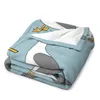 Seagull and chips Throw Blanket Comforter Blanket Stuffed Blankets Personalized Gift Giant Sofa Blanket