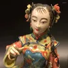 Figurine decorative in stile cinese Creative Handcraft Bellissima donna Scultura artistica Lady Classical Statue Ceramic Crafts Decorazione per la casa