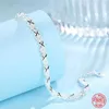 Bangle High Quality 925 Sterling Silver Fashion Multipel Styles Armband Chain for Women Fashion Wedding Party Beautiful Jewelry Gift 240411