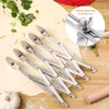 Baking Moulds 5-Wheel Pastry Cutter Pizza Multi Wheel Dough Cutters Expandable Slicer Roller Knife