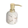 Liquid Soap Dispenser With Pump Refillable Container Ceramic Hand Bottle For Vanity Toilet Decoration