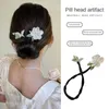 Haarclips Fashion Butterfly Flower Updo Haarspeld Accessoires voor vrouwen Retro Luxe Lazy Man Tie Up Stick Headwear Momtiara Cadeau