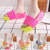 Summer One Word Drag Flash Drill Loose High h Bear Slippers for Women Cute Womens Slippers Boots Slippers for Men And Women