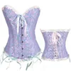 Satin Bone Lace Up Steampunk corset sexy bustier sexy corselet corselet et bustier exagéré corsets minces sans bretelles