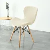 1pc couverture de chaise de papillon incurvé Polaire tabouret de salle à manger chaise accent Slipcover Funda Silla Asiento Stretch Washable Seat Sild