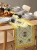 Coundeurs en lin abeilles de tournesols d'été décoratiosn table à manger lavable coureurs cuisine luxe décor de la maison