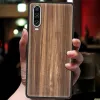 Case de téléphone en bois sculpté pour Huawei P50 P40 P30 Lite E P20 Pro Y9 Y7 Y6 2019 P SMART 2021 Z Y6P Y7A Y9S COUVERTURE FUNDA COQUE SILICONE