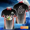 Bowling Sport Team Nome personalizzato Nome 3D Stampato Mens Shirt Summer Street Short Short Shirt Gift per l'amante del bowling WK37