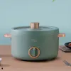 Pots Multifunktions Reiskocher Nicht -Stick Elektrische Multicooker Ein- / Doppelschicht kleiner Kochmaschine Hot Pot Kitchen Home 220V