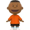 Super7 Supersize Peanuts Franklin met jas - 16 "Actiefiguur met stofkleding | Klassieke cartoon verzamelbaar speelgoed voor retro -fans en verzamelaars