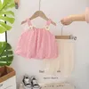 Clothing Sets Summer Baby Girls Children Bow Vest Shorts 2 Pieces Suit 0-4 Years Kids Princess Clothes Toddler Infant Outfits