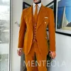 Abiti da uomo in velluto matrimonio a picco di bavani a piombo da ballo da promole da 3 pezzi da sposo smoking slim fit 2024 costume in stile americano