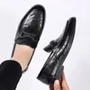 Casual Shoes Men's Business Designer Brand Genuine Leather Fashion Small British Style Spring Autumn Flat Sole