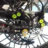 For SURRON Light Bee X Segway X160 X260 Talaria Sting Dual Caliper Mount Shark Fin Disk Disc GuardAlloy Off-road Parts SUR-RON