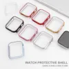 Bling Protective Shell for Apple Watch 7 8 5 6 SE 4 Série Série Couvre-cadre de sang