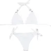 Haoruisha Instagram Nieuwe sexy solide kleur diamant set bikini bandage split zwempak multi