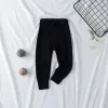 Trousers Autumn Baby Girls Knitting Long Pants for Child Girl's Solid Knitted Infant Kids Black Grey Warm Legging Trousers 1 2 3 4 5 Year