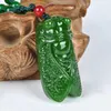 Hangende kettingen hetian Jade Green Make a Great Coup Cicada Outer Mongolia Material Jasper Pe