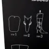 2PC/para czarny stojak na stojak butowy Kobiety Kolan Wysokie wkładki Buotów plastikowe do przechowywania szafy na buty do przechowywania