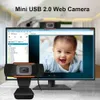 Webcams mini Webcam 720p HD USB Web Camera met microfoon USB2.0 Plug and Play Video Call Web Cam voor pc -computer Desktop gamer Webcast