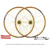 Conjunto de rodas de bicicleta de montanha de 26 polegadas MTB Roda de freio de alumínio de alumínio MTB Rim 32 Hub qr 100*9mm 135*10mm Rodas de bicicleta