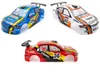 Blanc + bleu + PVC rouge coquille de corps peinte / aile de queue / spoiler / lumières LED / accessoires pour 1/10 r / c voitures de dérive de course hsp 94123