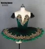 11 sizes Deep Green Velvet Bodice professional ballet tutu for women girls Pancake platter tutu for ballerina kids adult BLL0905136836