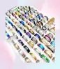 Stile Mix Fashion Mix 10pcslot Anello in acciaio inossidabile buon metallo Anelli di metallo Silveryboldgolden Men Wedding Gioielli Gift9302099