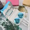 Contact Lens Case Square Travel Portable Solid Color Lens Cover Container Beauty Pupil Storage Soaking Box Eyewear Accessories